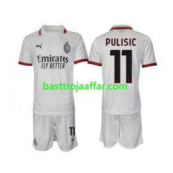 AC Milan Pulisic 11 Barn Borta Fotbollströja 2024-2025 Kortärmad AC Milan Pulisic 11 Barn Borta Fotbollströja 2024-2025 Kortärmad
