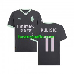 AC Milan Pulisic 11 Män Tredje Fotbollströja 2024-2025 Kortärmad AC Milan Pulisic 11 Män Tredje Fotbollströja 2024-2025 Kortärmad