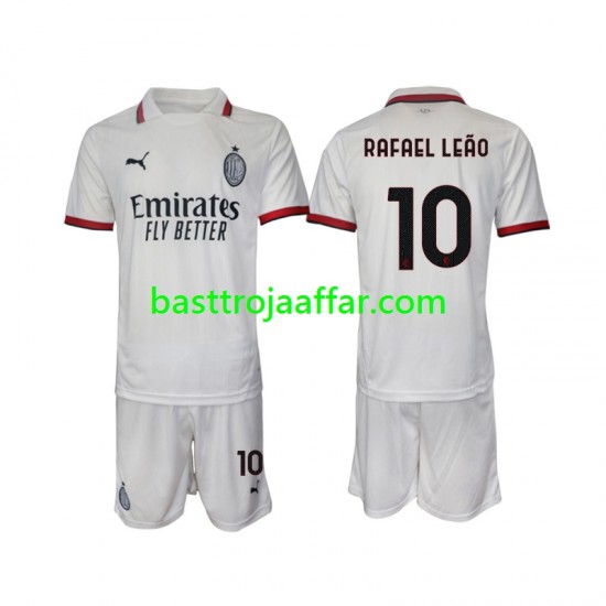 AC Milan Rafael Leao 10 Barn Borta Fotbollströja 2024-2025 Kortärmad