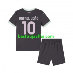 AC Milan Rafael Leao 10 Barn Tredje Fotbollströja 2024-2025 Kortärmad