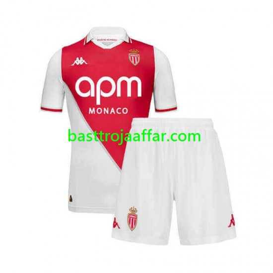 AS Monaco Barn Hemma Fotbollströja 2024-2025 Kortärmad