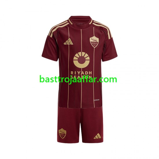 AS Roma Barn Hemma Fotbollströja 2024-2025 Kortärmad