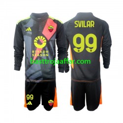 AS Roma Mile Svilar 99 Målvakt Barn Hemma Fotbollströja 2024-2025 Långärmad AS Roma Mile Svilar 99 Målvakt Barn Hemma Fotbollströja 2024-2025 Långärmad