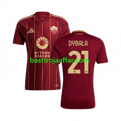 AS Roma Paulo Dybala 21 Män Hemma Fotbollströja 2024-2025 Kortärmad