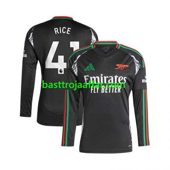Arsenal Rice 41 Män Borta Fotbollströja 2024-2025 Långärmad