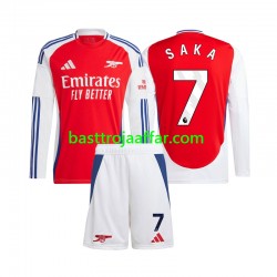 Arsenal SAKA 7 Barn Hemma Fotbollströja 2024-2025 Långärmad Arsenal SAKA 7 Barn Hemma Fotbollströja 2024-2025 Långärmad
