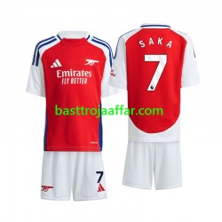 Arsenal Saka 7 Barn Hemma Fotbollströja 2024-2025 Kortärmad Arsenal Saka 7 Barn Hemma Fotbollströja 2024-2025 Kortärmad