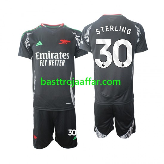 Arsenal Sterling 30 Barn Borta Fotbollströja 2024-2025 Kortärmad