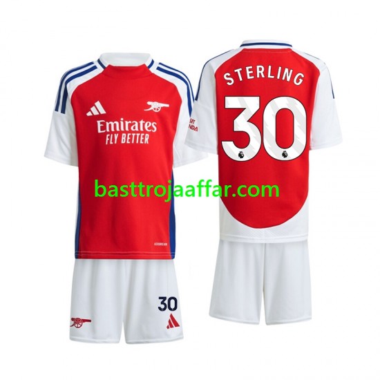 Arsenal Sterling 30 Barn Hemma Fotbollströja 2024-2025 Kortärmad