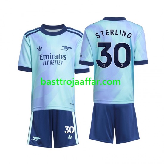 Arsenal Sterling 30 Barn Tredje Fotbollströja 2024-2025 Kortärmad