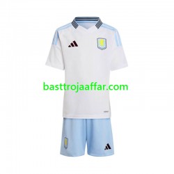 Aston Villa Barn Borta Fotbollströja 2024-2025 Kortärmad Aston Villa Barn Borta Fotbollströja 2024-2025 Kortärmad