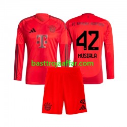 FC Bayern München Jamal Musiala 42 Barn Hemma Fotbollströja 2024-2025 Långärmad