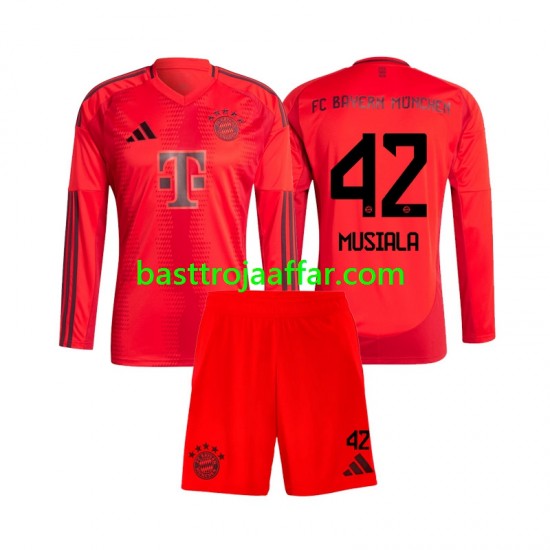 FC Bayern München Jamal Musiala 42 Barn Hemma Fotbollströja 2024-2025 Långärmad