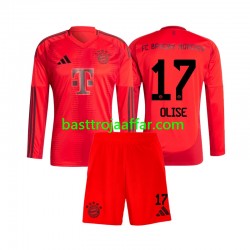 FC Bayern München Michael Olise 17 Barn Hemma Fotbollströja 2024-2025 Långärmad