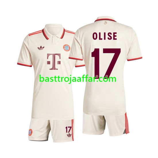 FC Bayern München Olise 17 Barn Tredje Fotbollströja 2024-2025 Kortärmad