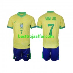 Brasilien VINI JR 7 Barn Hemma Fotbollströja 2024 Kortärmad Brasilien VINI JR 7 Barn Hemma Fotbollströja 2024 Kortärmad