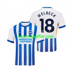 Brighton Hove Albion WELBECK 18 Män Hemma Fotbollströja 2024-2025 Kortärmad