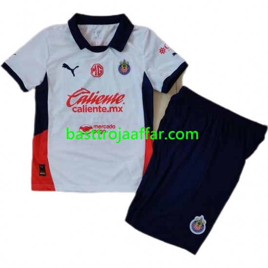 Deportivo Guadalajara Barn Borta Fotbollströja 2024-2025 Kortärmad