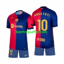 FC Barcelona Ansu Fati 10 Barn Hemma Fotbollströja 2024-2025 Kortärmad FC Barcelona Ansu Fati 10 Barn Hemma Fotbollströja 2024-2025 Kortärmad