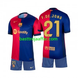 FC Barcelona Frenkie de Jong 21 Barn Hemma Fotbollströja 2024-2025 Kortärmad FC Barcelona Frenkie de Jong 21 Barn Hemma Fotbollströja 2024-2025 Kortärmad