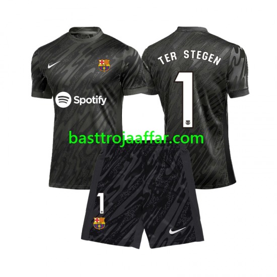 FC Barcelona Ter Stegen 1 Målvakt Barn Tredje Fotbollströja 2024-2025 Kortärmad