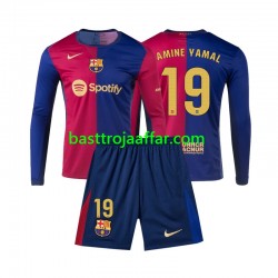 FC Barcelona Lamine Yamal 19 Barn Hemma Fotbollströja 2024-2025 Långärmad FC Barcelona Lamine Yamal 19 Barn Hemma Fotbollströja 2024-2025 Långärmad