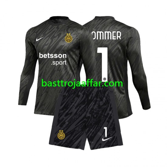 Inter Milan Yann Sommer 1 Målvakt Barn Tredje Fotbollströja 2024-2025 Långärmad