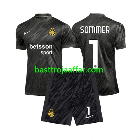 Inter Milan Yann Sommer 1 Målvakt Barn Tredje Fotbollströja 2024-2025 Kortärmad