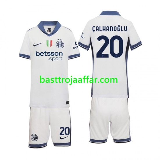 Inter Milan Hakan Calhanoglu 20 Barn Borta Fotbollströja 2024-2025 Kortärmad