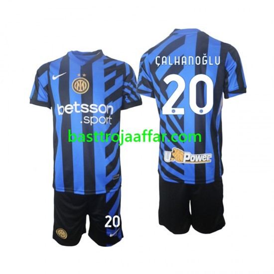 Inter Milan Hakan Calhanoglu 20 Barn Hemma Fotbollströja 2024-2025 Kortärmad