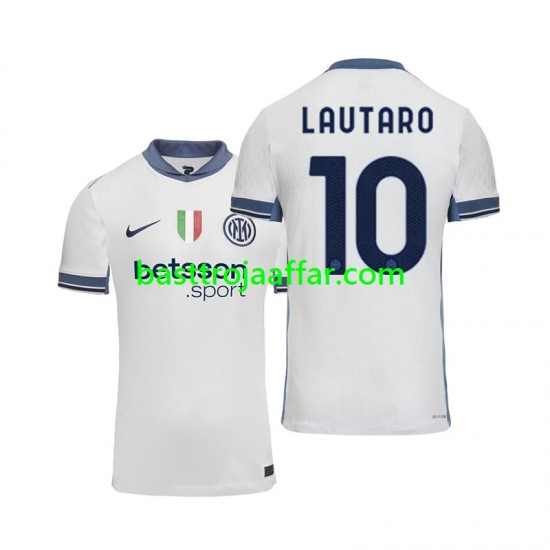 Inter Milan Lautaro 10 Män Borta Fotbollströja 2024-2025 Kortärmad