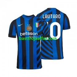 Inter Milan Lautaro 10 Män Hemma Fotbollströja 2024-2025 Kortärmad