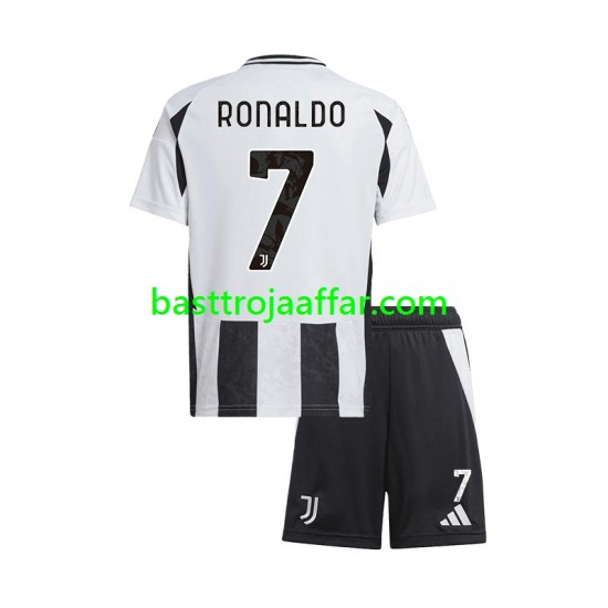 Juventus Cristiano Ronaldo 7 Barn Hemma Fotbollströja 2024-2025 Kortärmad