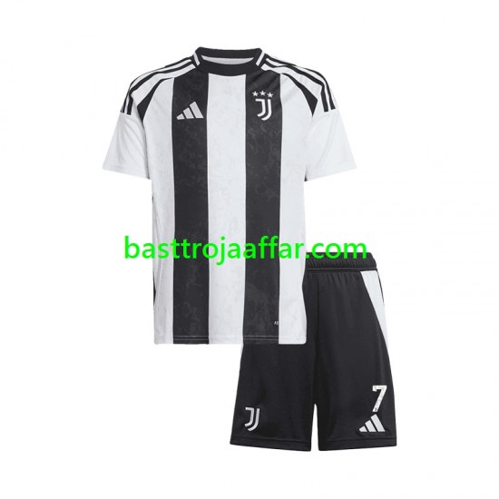 Juventus Cristiano Ronaldo 7 Barn Hemma Fotbollströja 2024-2025 Kortärmad