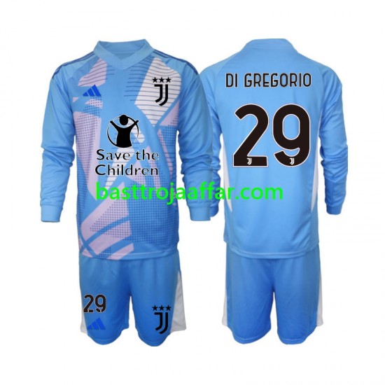 Juventus Michele Di Gregorio 29 Målvakt Barn Fjärde Fotbollströja 2024-2025 Långärmad