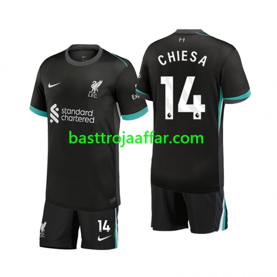 Liverpool Chiesa 14 Barn Borta Fotbollströja 2024-2025 Kortärmad