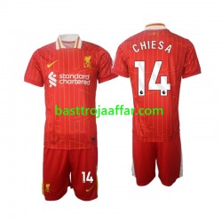 Liverpool Chiesa 14 Barn Hemma Fotbollströja 2024-2025 Kortärmad
