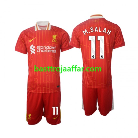 Liverpool M.Salah 11 Barn Hemma Fotbollströja 2024-2025 Kortärmad