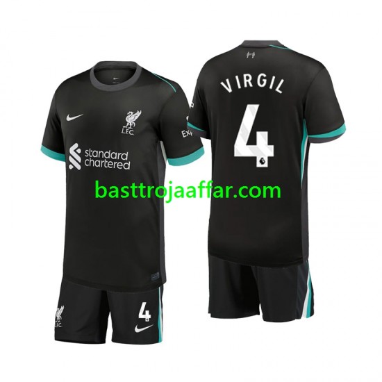 Liverpool Virgil 4 Barn Borta Fotbollströja 2024-2025 Kortärmad