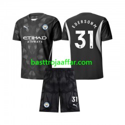 Manchester City Ederson Moraes 31 Målvakt Barn Fjärde Fotbollströja 2024-2025 Kortärmad Manchester City Ederson Moraes 31 Målvakt Barn Fjärde Fotbollströja 2024-2025 Kortärmad