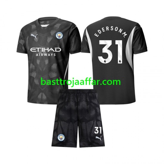 Manchester City Ederson Moraes 31 Målvakt Barn Fjärde Fotbollströja 2024-2025 Kortärmad