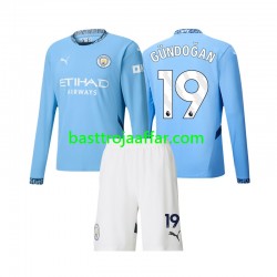 Manchester City Gundogan 19 Barn Hemma Fotbollströja 2024-2025 Långärmad Manchester City Gundogan 19 Barn Hemma Fotbollströja 2024-2025 Långärmad