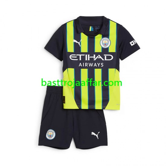 Manchester City Barn Borta Fotbollströja 2024-2025 Kortärmad