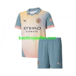 Manchester City Barn Fjärde Fotbollströja 2024-2025 Kortärmad