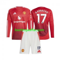 Manchester United Alejandro Garnacho 17 Barn Hemma Fotbollströja 2024-2025 Långärmad Manchester United Alejandro Garnacho 17 Barn Hemma Fotbollströja 2024-2025 Långärmad