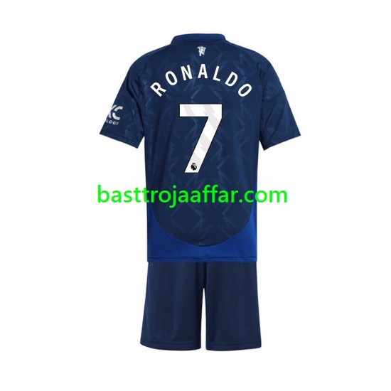 Manchester United Cristiano Ronaldo 7 Barn Borta Fotbollströja 2024-2025 Kortärmad