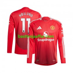 Manchester United Rasmus Hojlund 11 Män Hemma Fotbollströja 2024-2025 Långärmad Manchester United Rasmus Hojlund 11 Män Hemma Fotbollströja 2024-2025 Långärmad