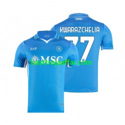 SSC Napoli Khvicha Kvaratskhelia 77 Män Hemma Fotbollströja 2024-2025 Kortärmad SSC Napoli Khvicha Kvaratskhelia 77 Män Hemma Fotbollströja 2024-2025 Kortärmad