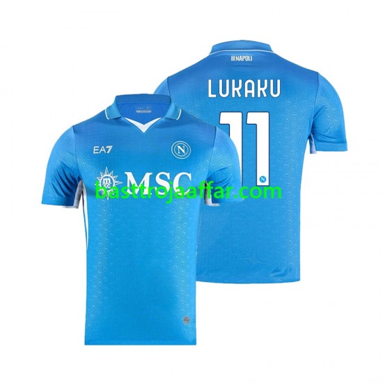 SSC Napoli Lukaku 11 Män Hemma Fotbollströja 2024-2025 Kortärmad