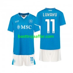 SSC Napoli Lukaku 11 Barn Hemma Fotbollströja 2024-2025 Kortärmad